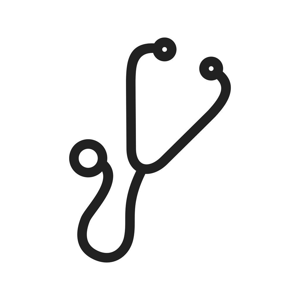 Stethoscope Line Icon - IconBunny