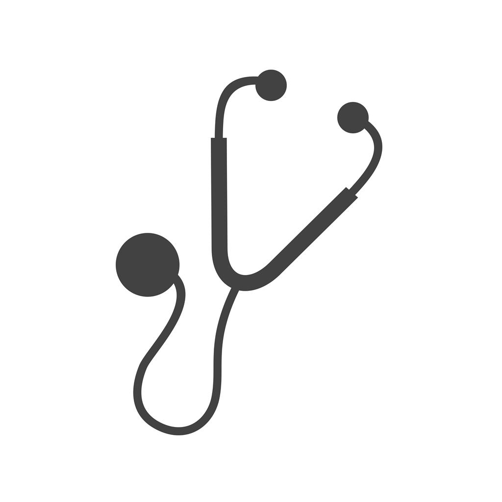 Stethoscope Glyph Icon - IconBunny
