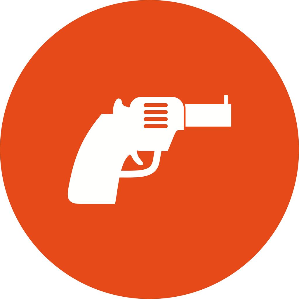 Revolver Flat Round Icon - IconBunny