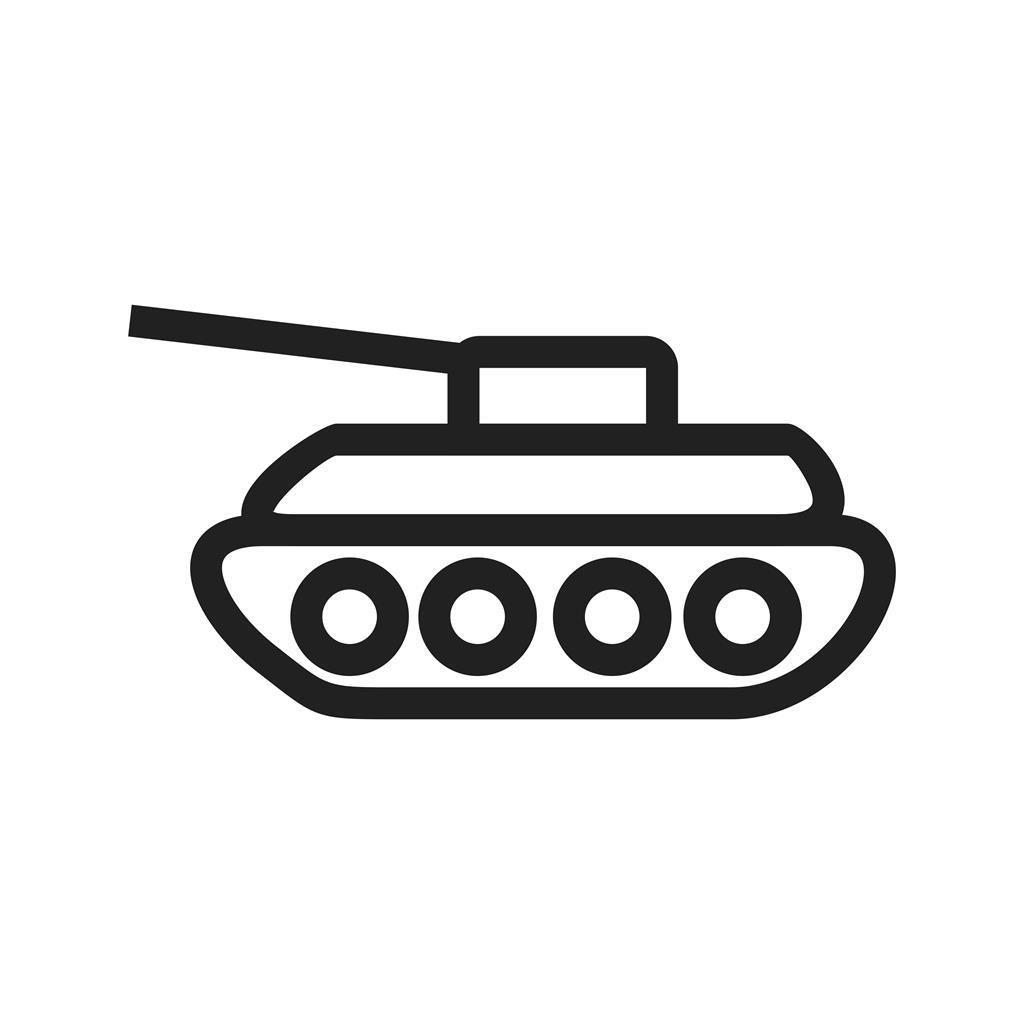 Tank II Line Icon - IconBunny