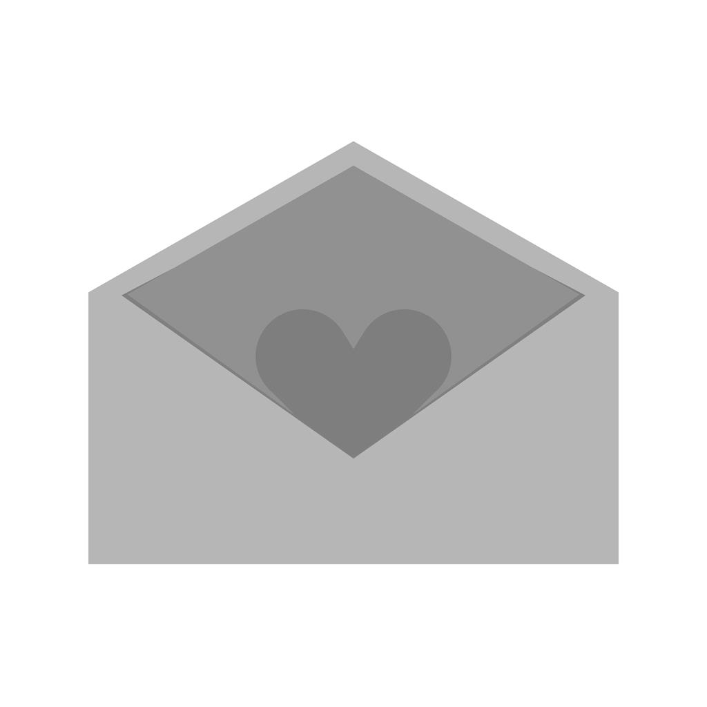 Envelop Greyscale Icon - IconBunny