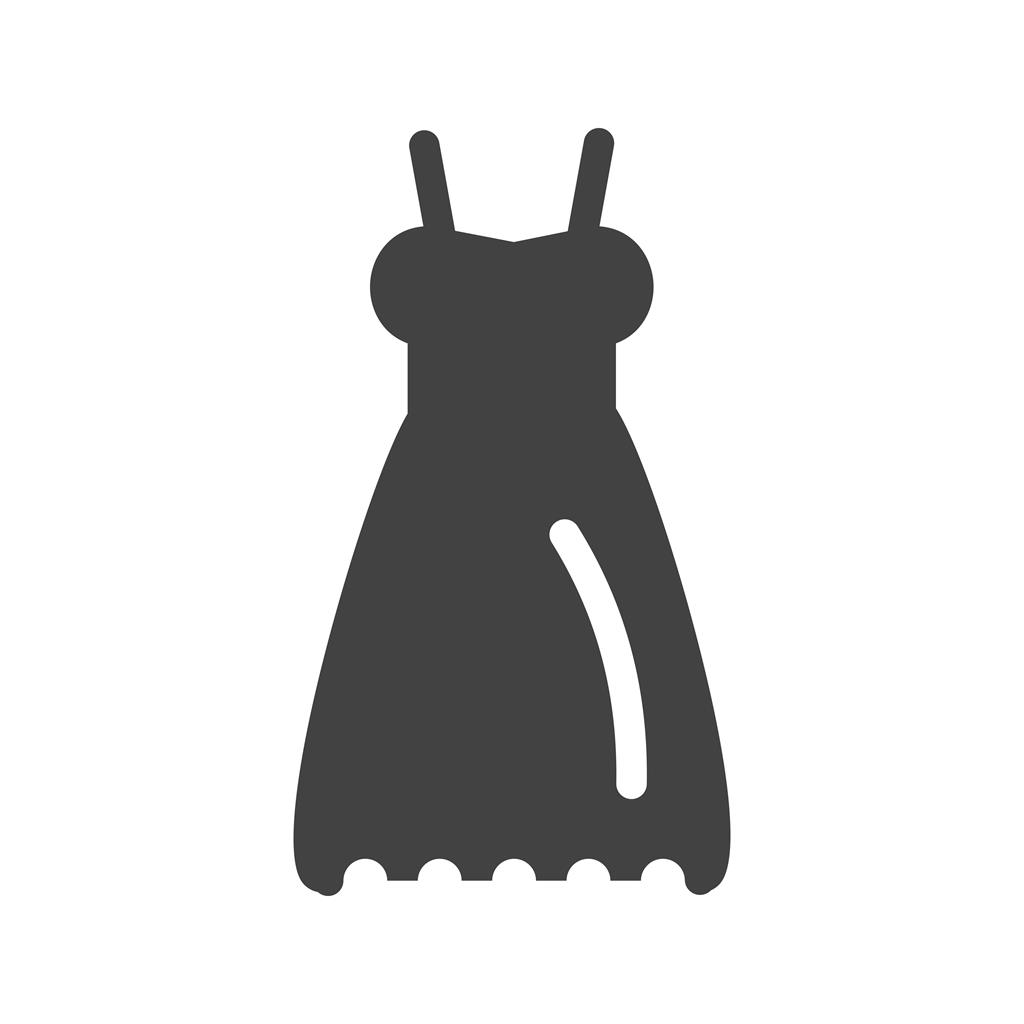Wedding Dress Glyph Icon - IconBunny