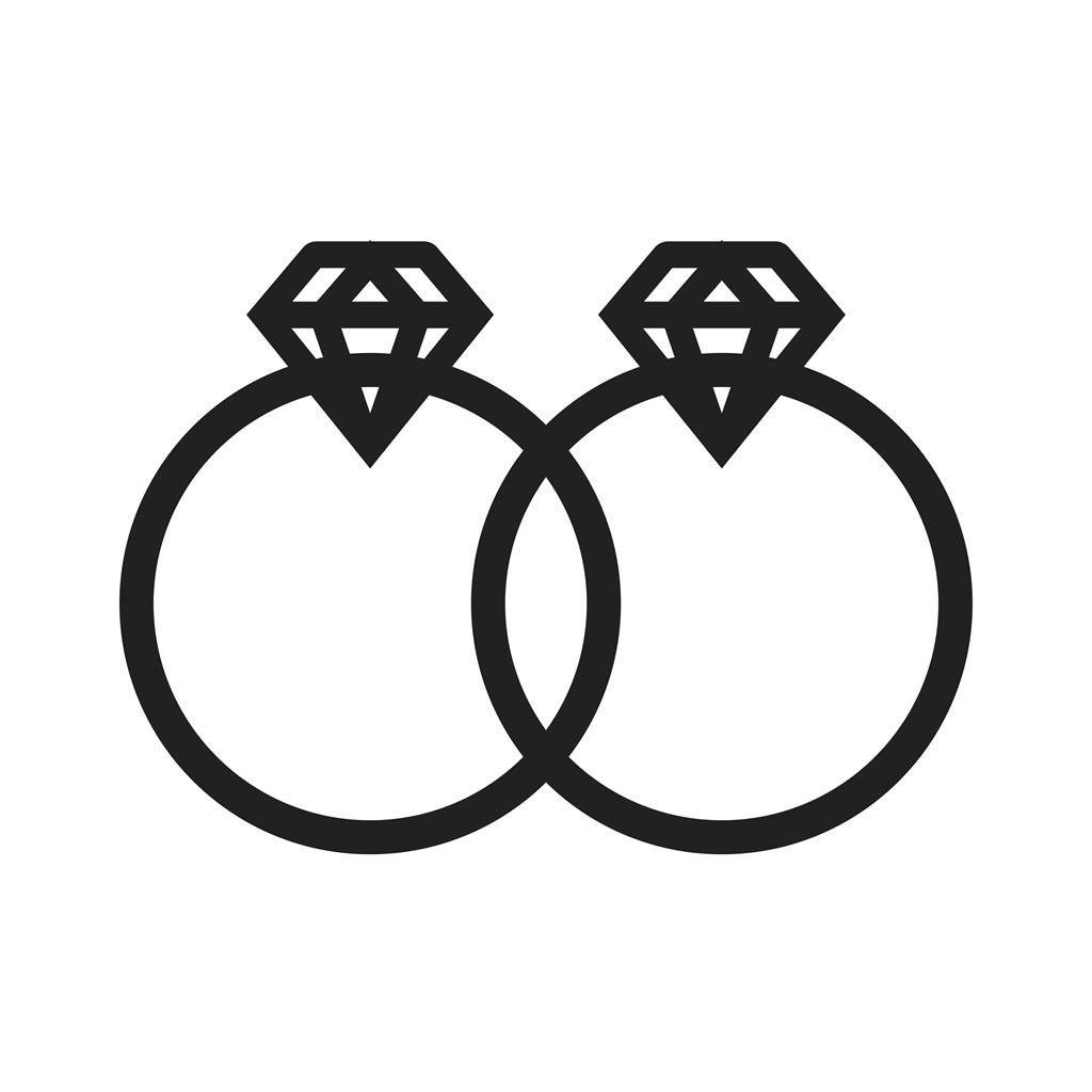 Rings Line Icon - IconBunny