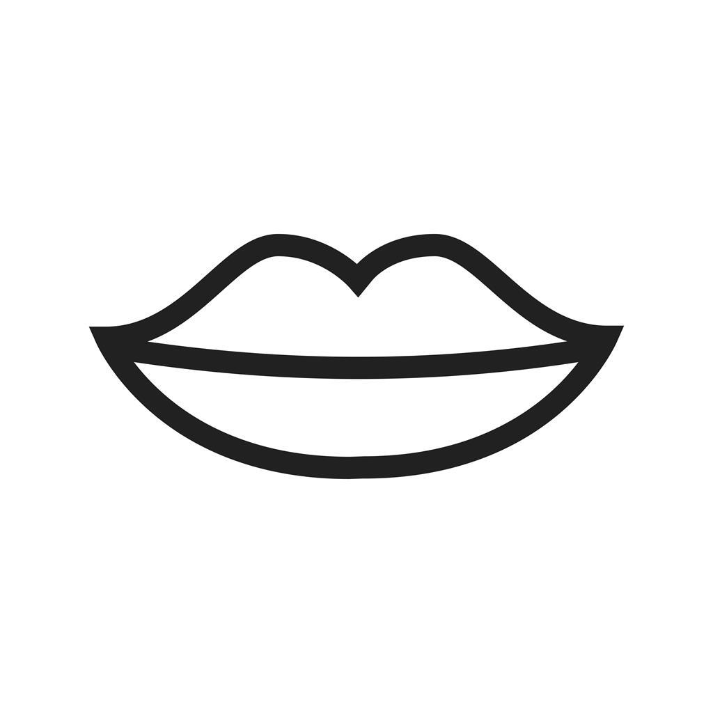 Lips Line Icon - IconBunny