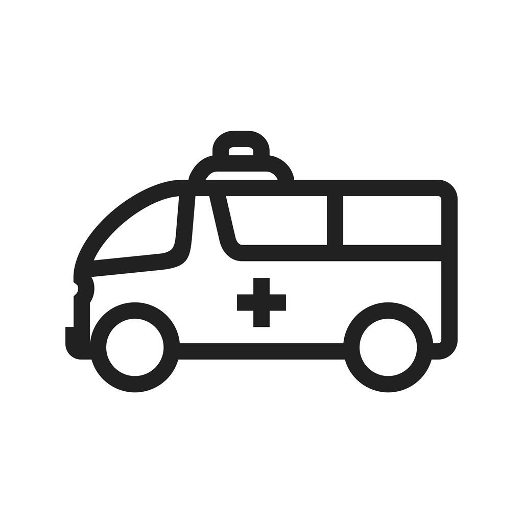 Ambulance Line Icon - IconBunny
