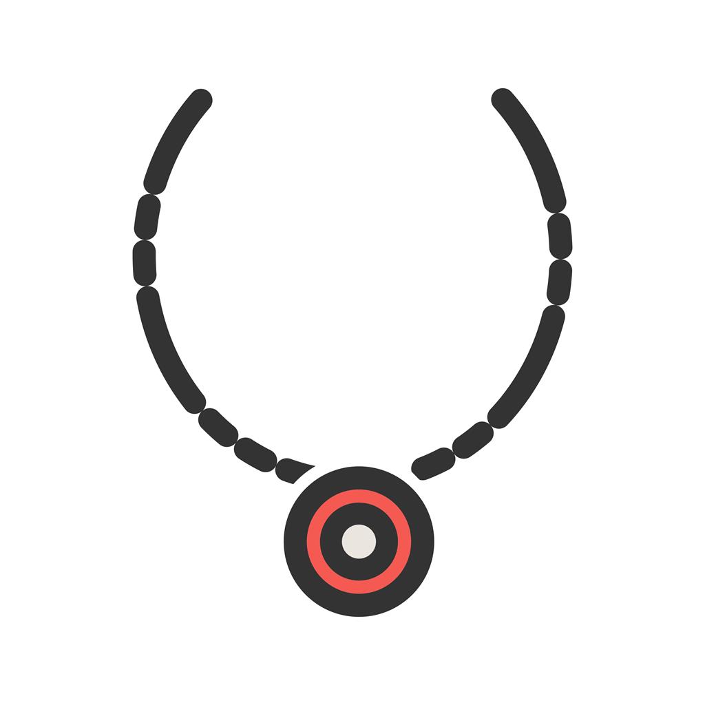 Necklace Line Filled Icon - IconBunny