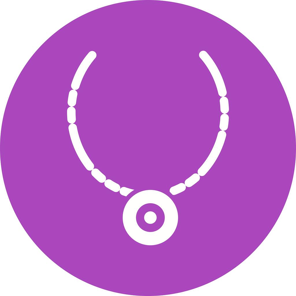 Necklace Flat Round Icon - IconBunny