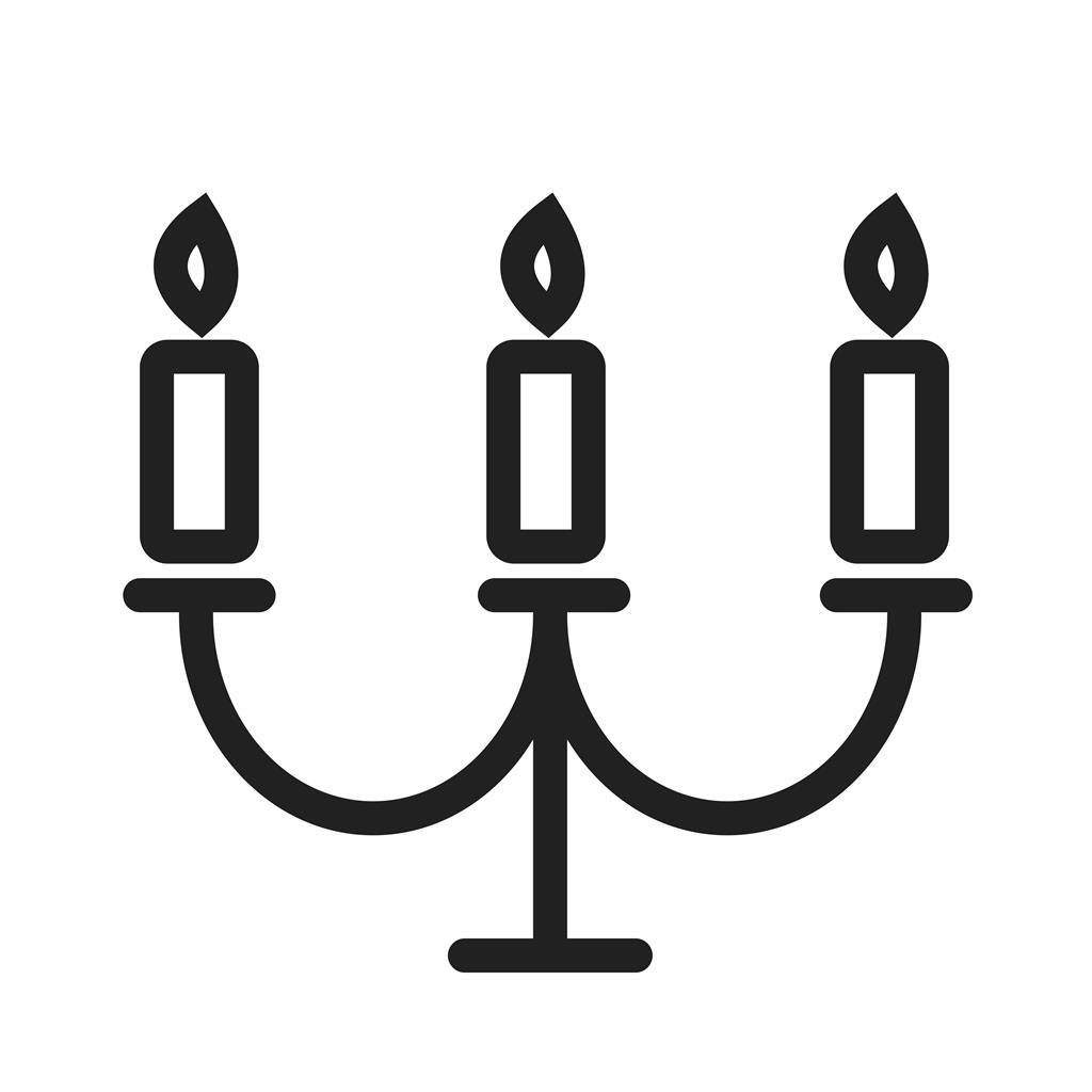Candles Line Icon - IconBunny