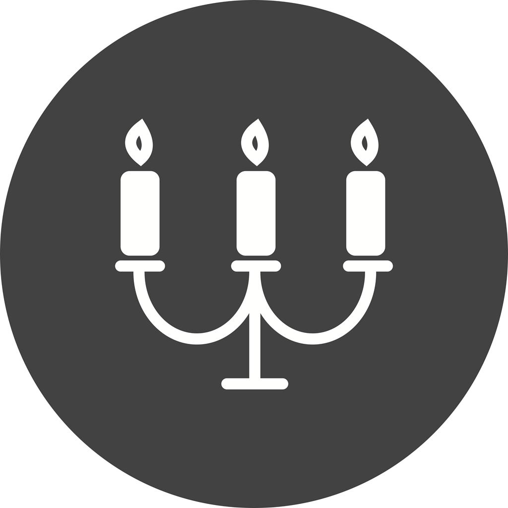 Candles Flat Round Icon - IconBunny