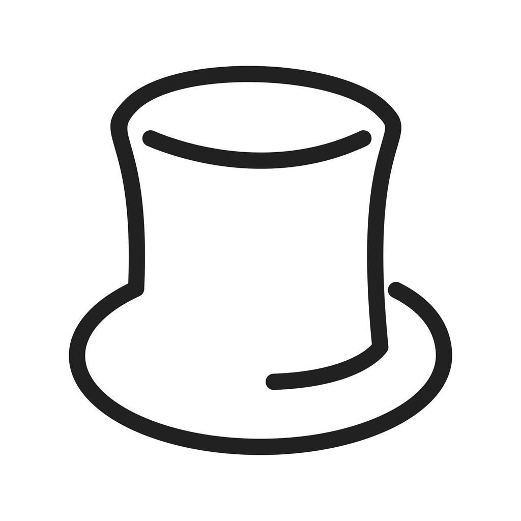Hat Line Icon - IconBunny