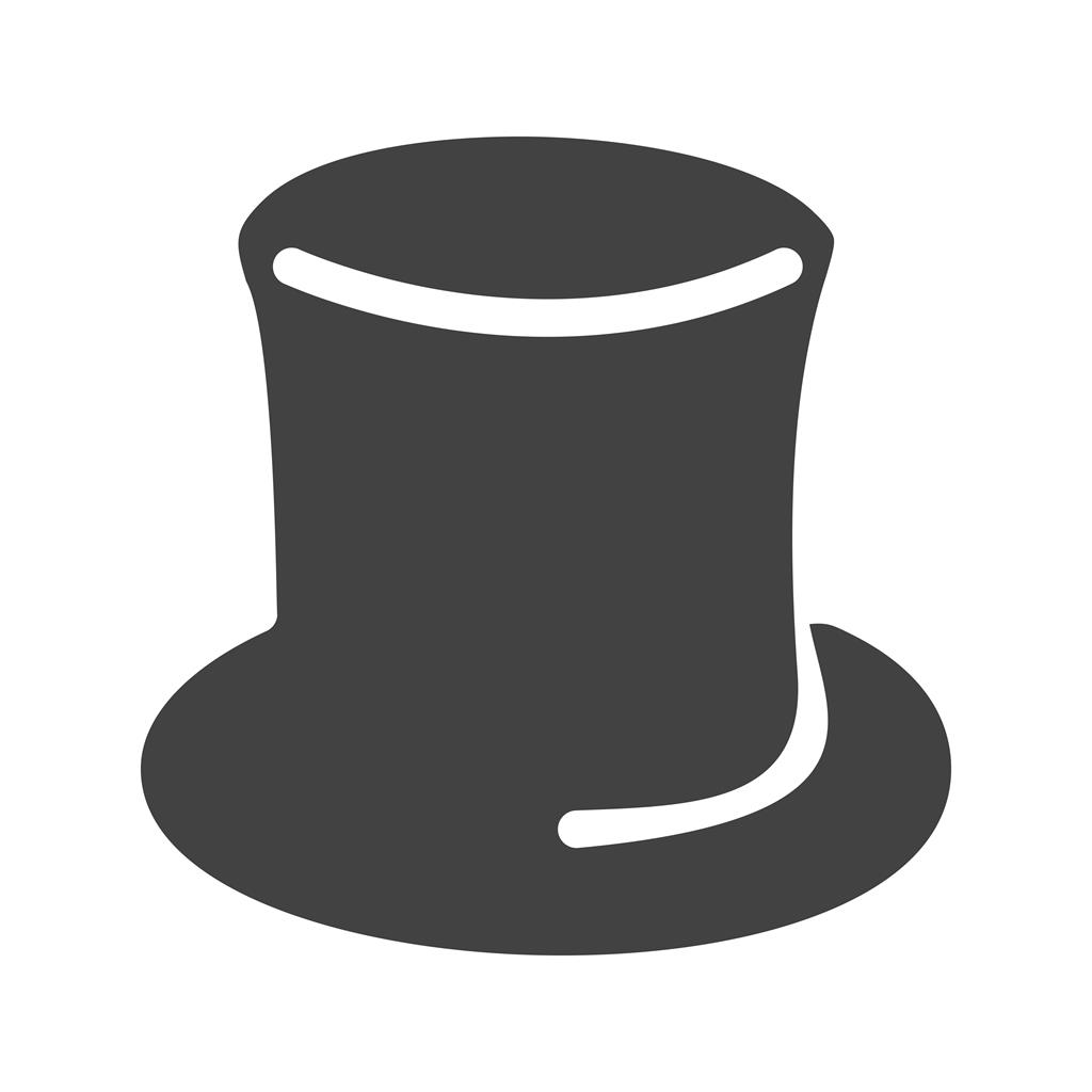Hat Glyph Icon - IconBunny