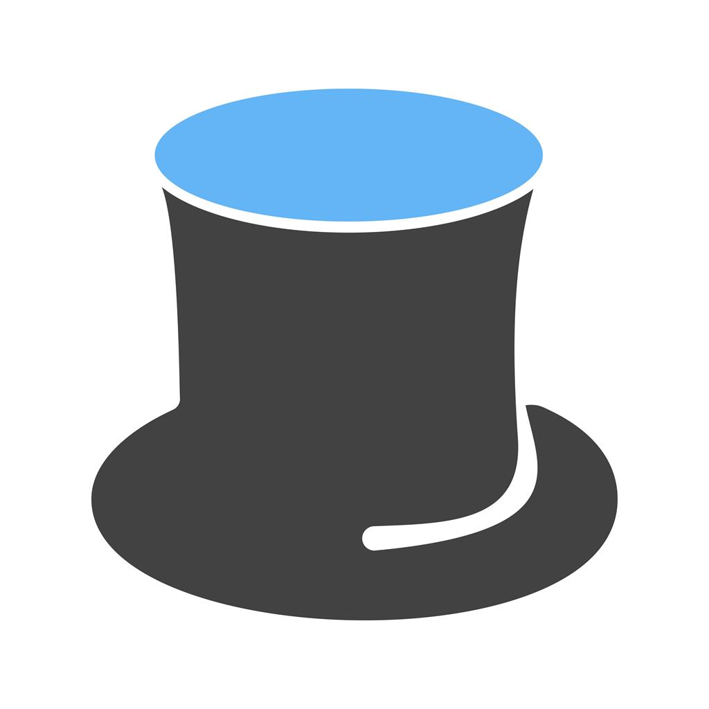 Hat Blue Black Icon - IconBunny