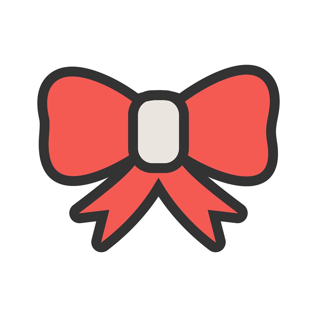 Bow Line Filled Icon - IconBunny