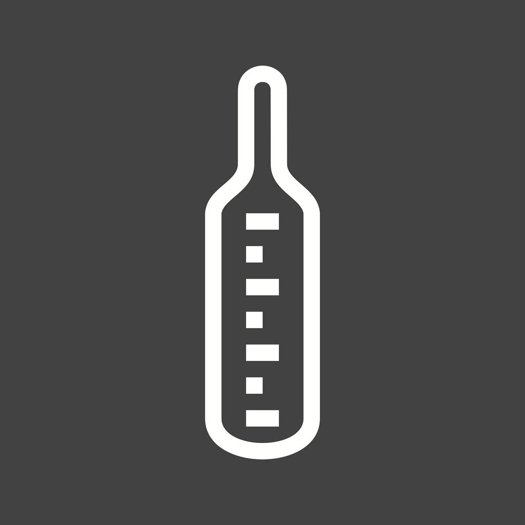 Thermometer Line Inverted Icon - IconBunny