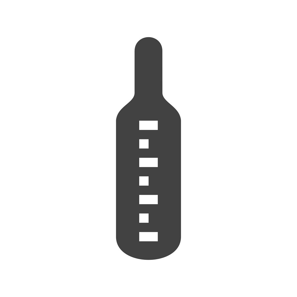 Thermometer Glyph Icon - IconBunny