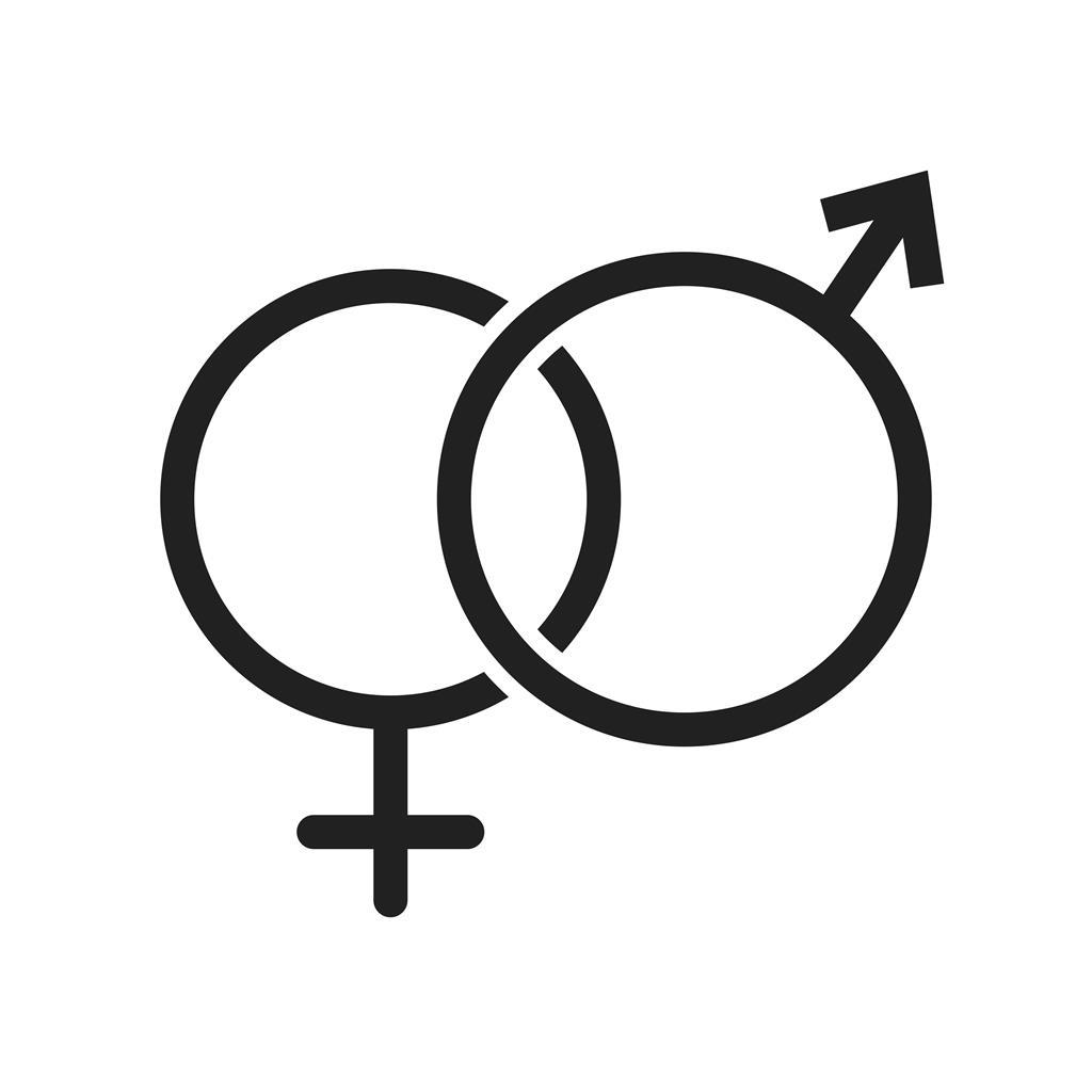 Male and Female Line Icon - IconBunny