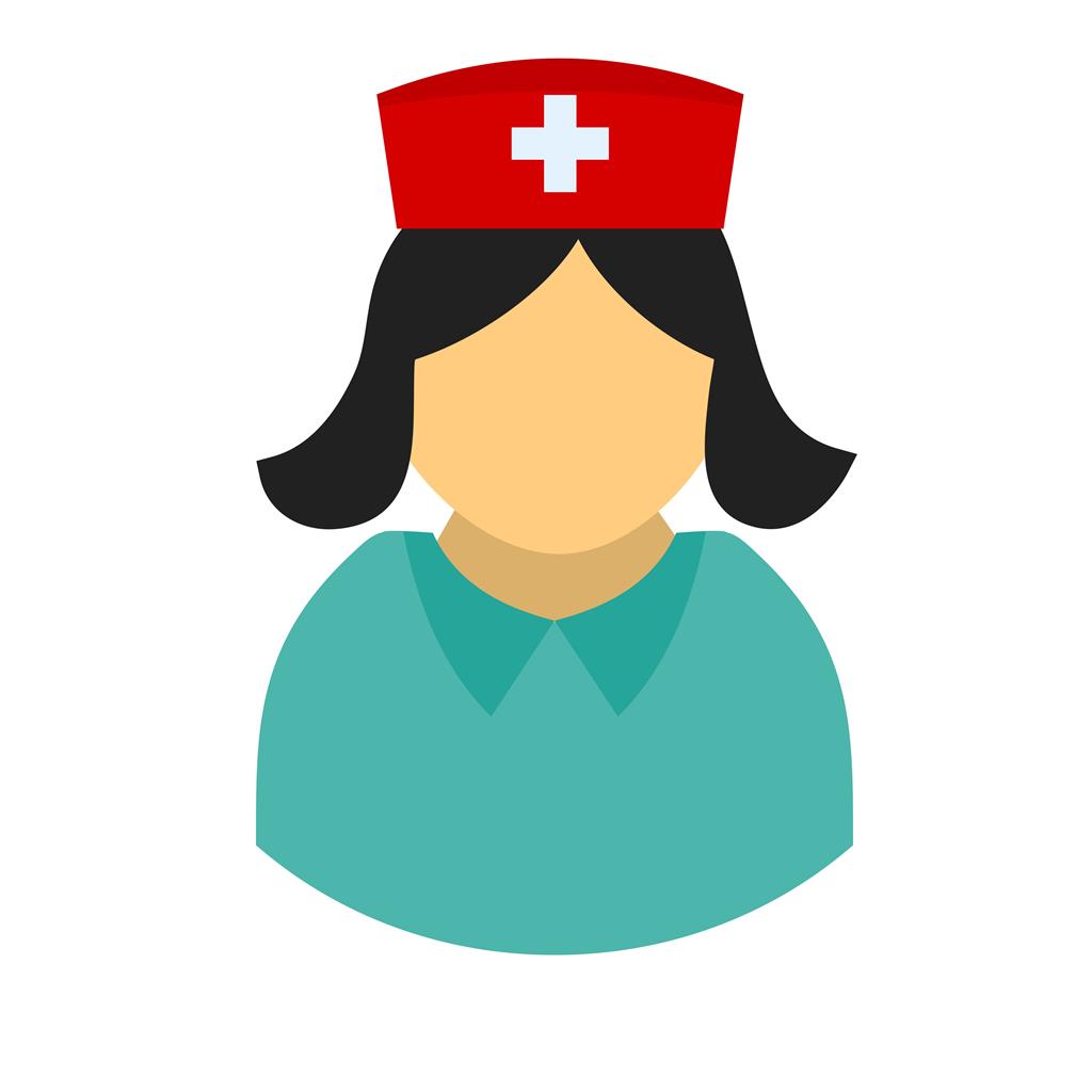 Nurse Flat Multicolor Icon - IconBunny