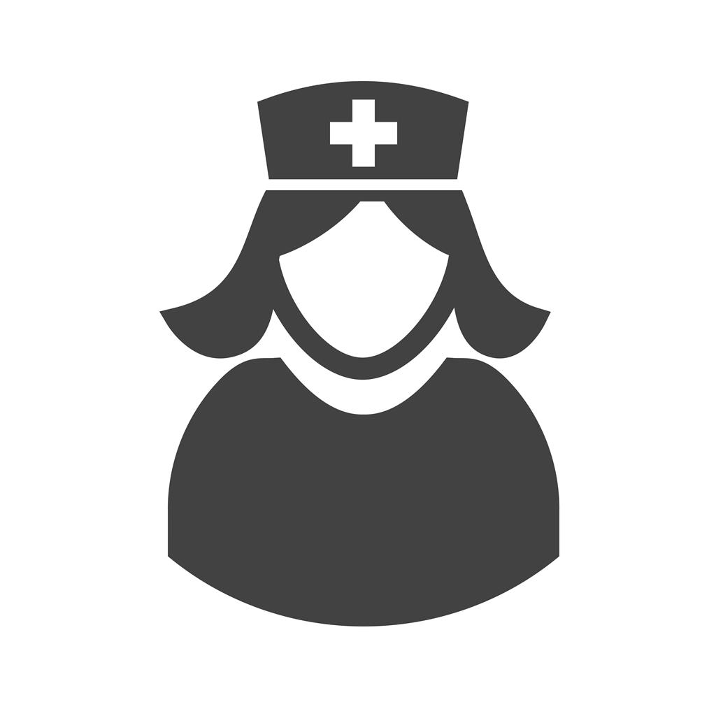 Nurse Glyph Icon - IconBunny