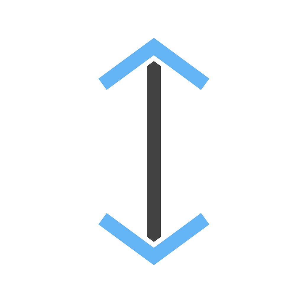 Up-Down Blue Black Icon