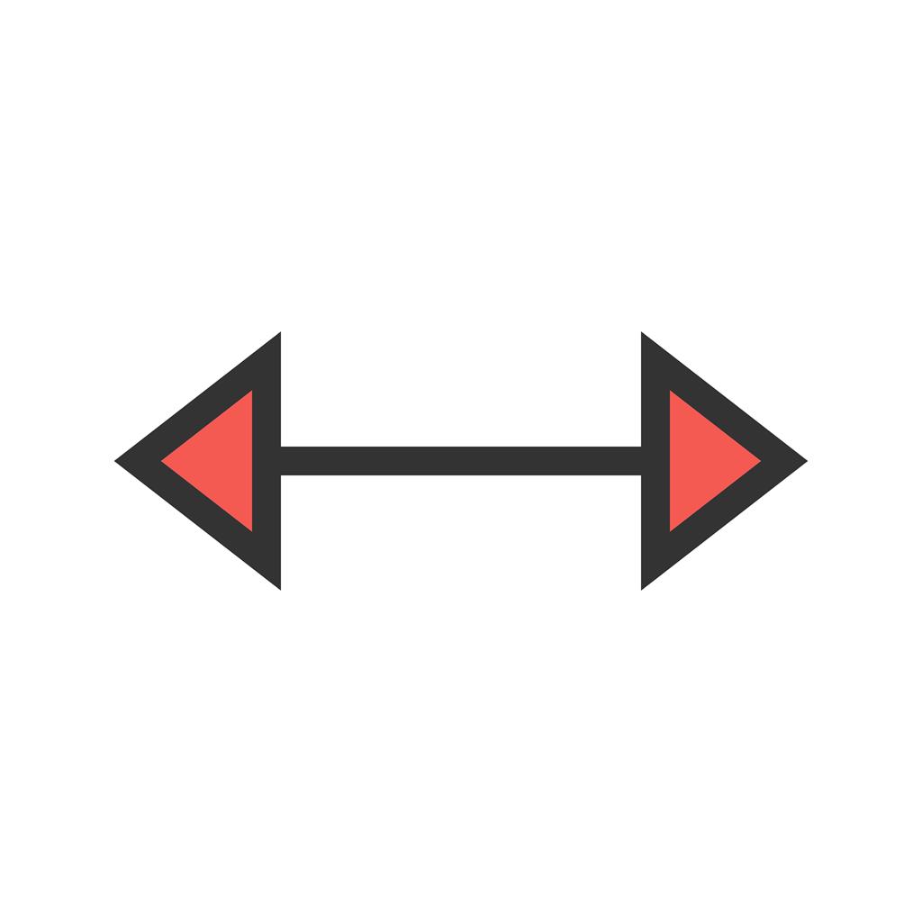Left-Right II Line Filled Icon