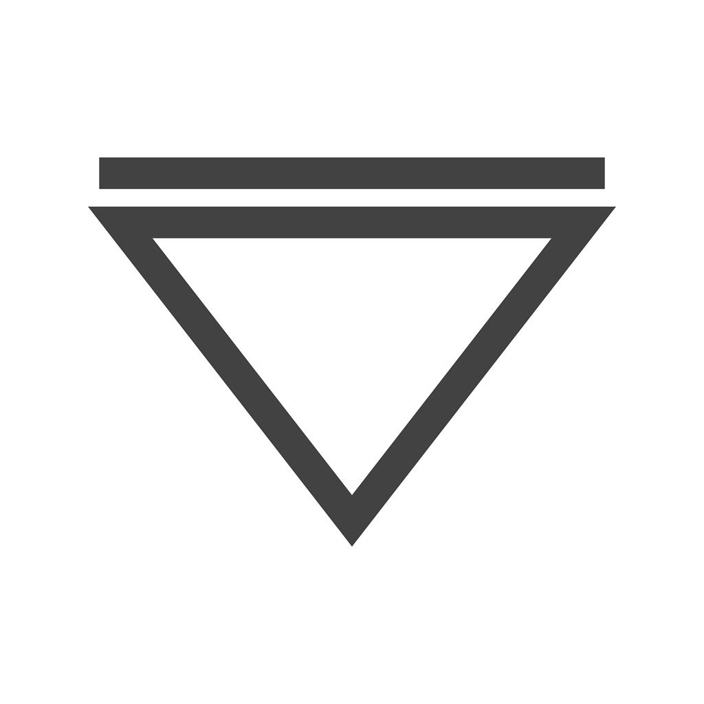 Arrow Down Glyph Icon