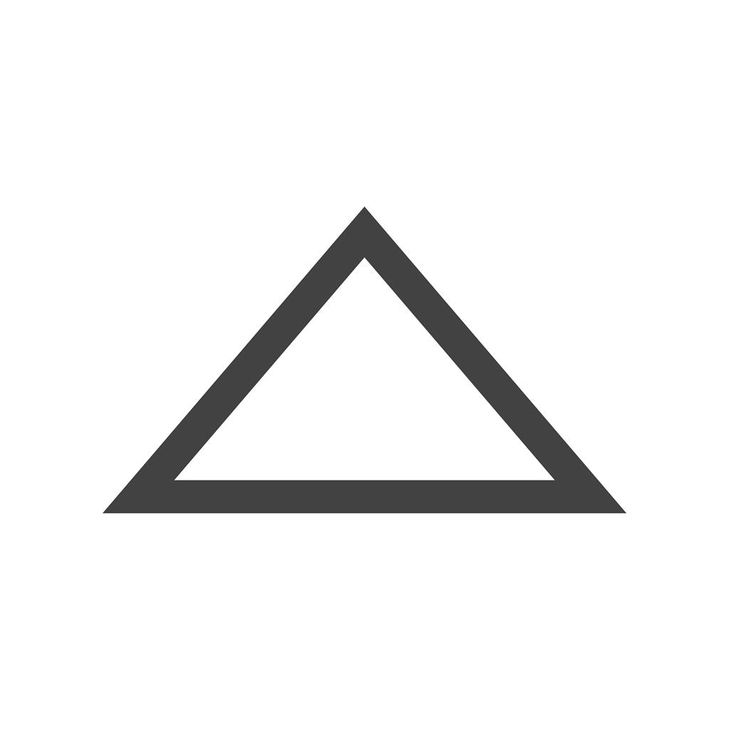 Triangle Arrow Up Glyph Icon