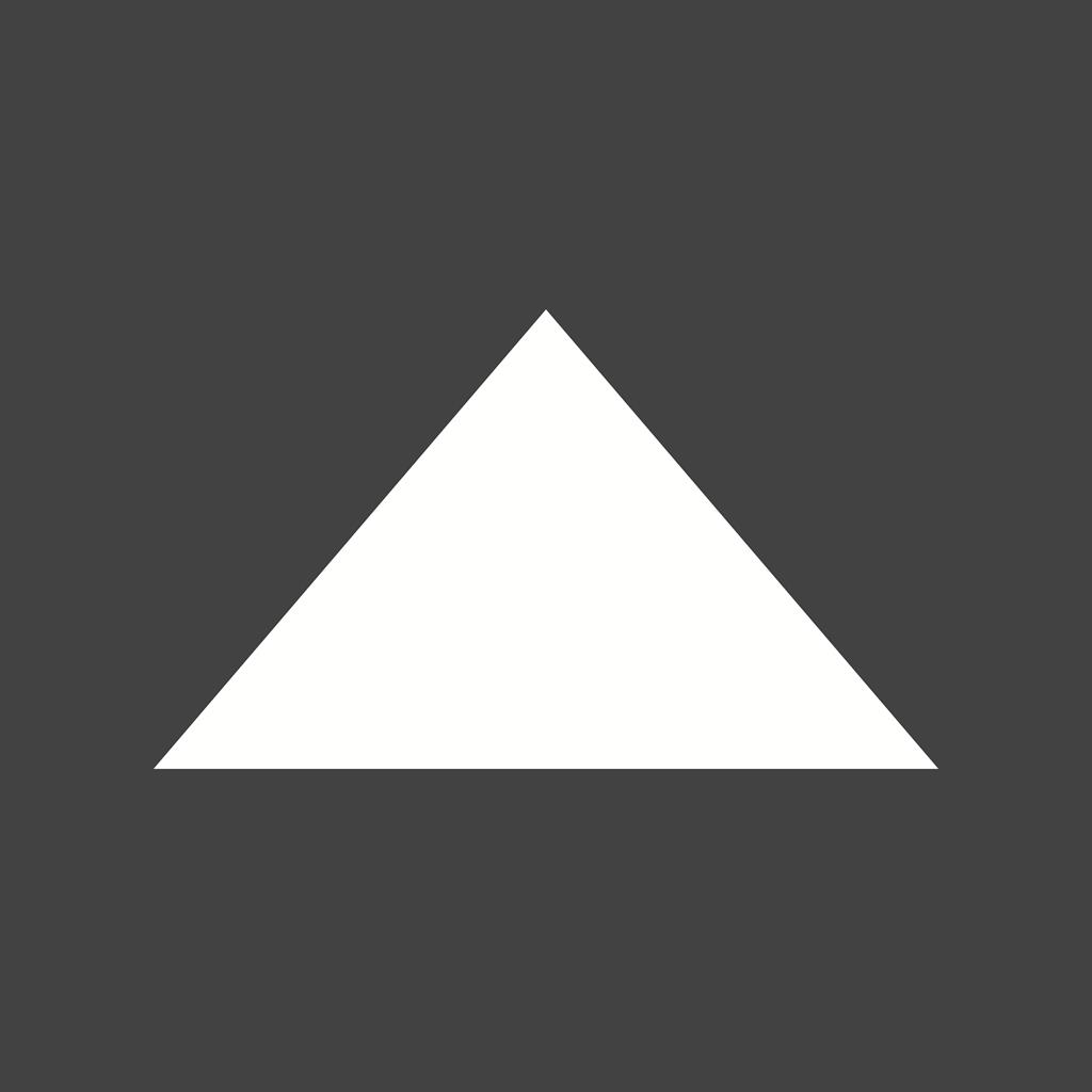 Triangle Arrow Up Glyph Inverted Icon