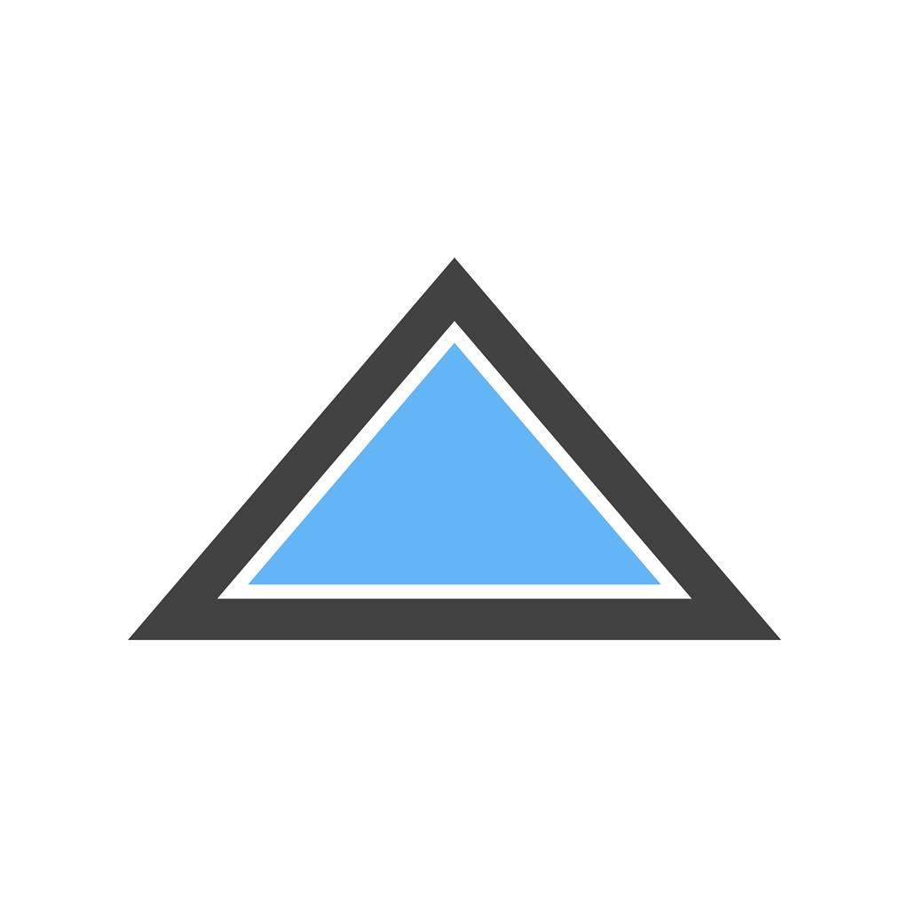 Triangle Arrow Up Blue Black Icon