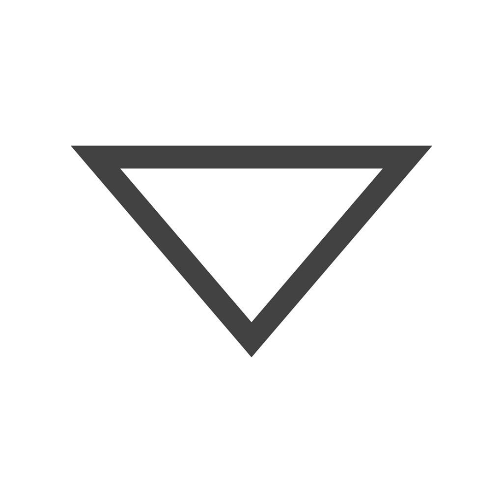 Triangle Arrow Down Glyph Icon