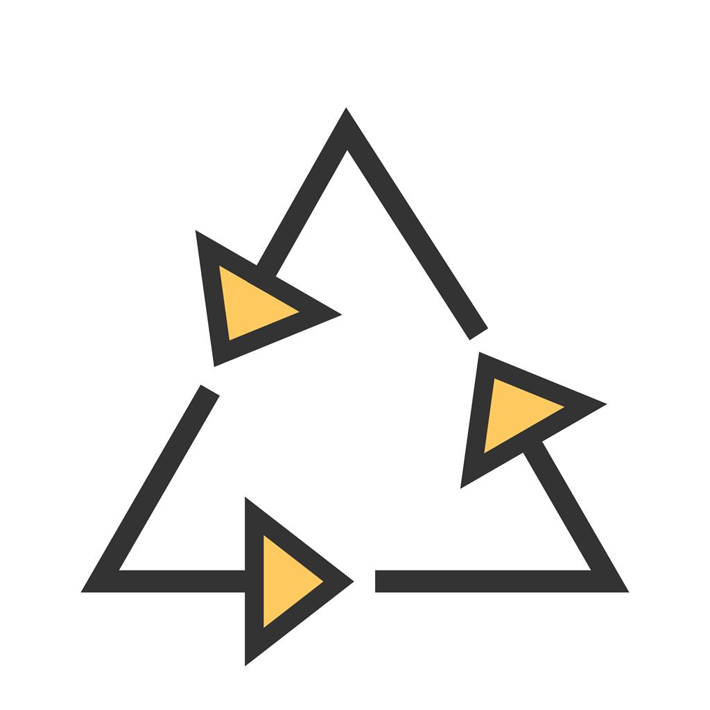 Recycle Arrow Line Filled Icon