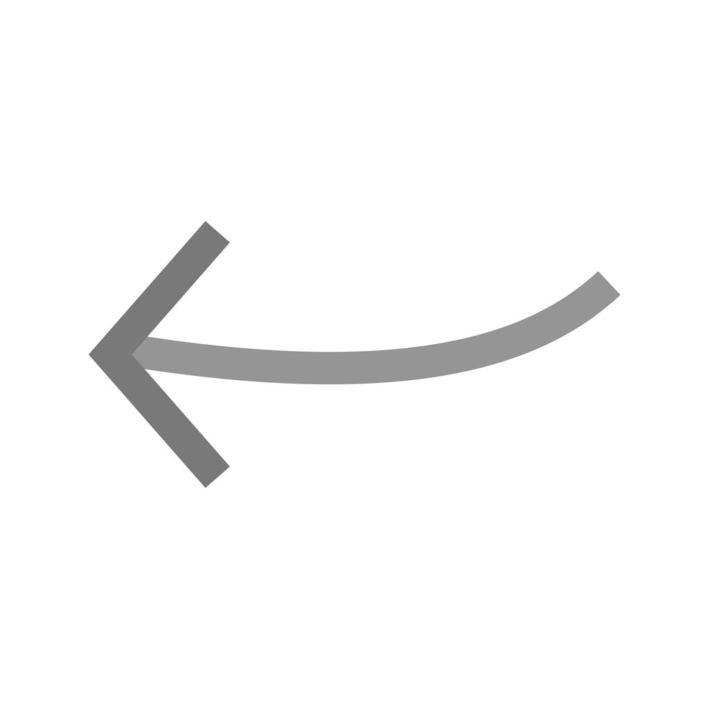 Arrow Pointing Left Greyscale Icon