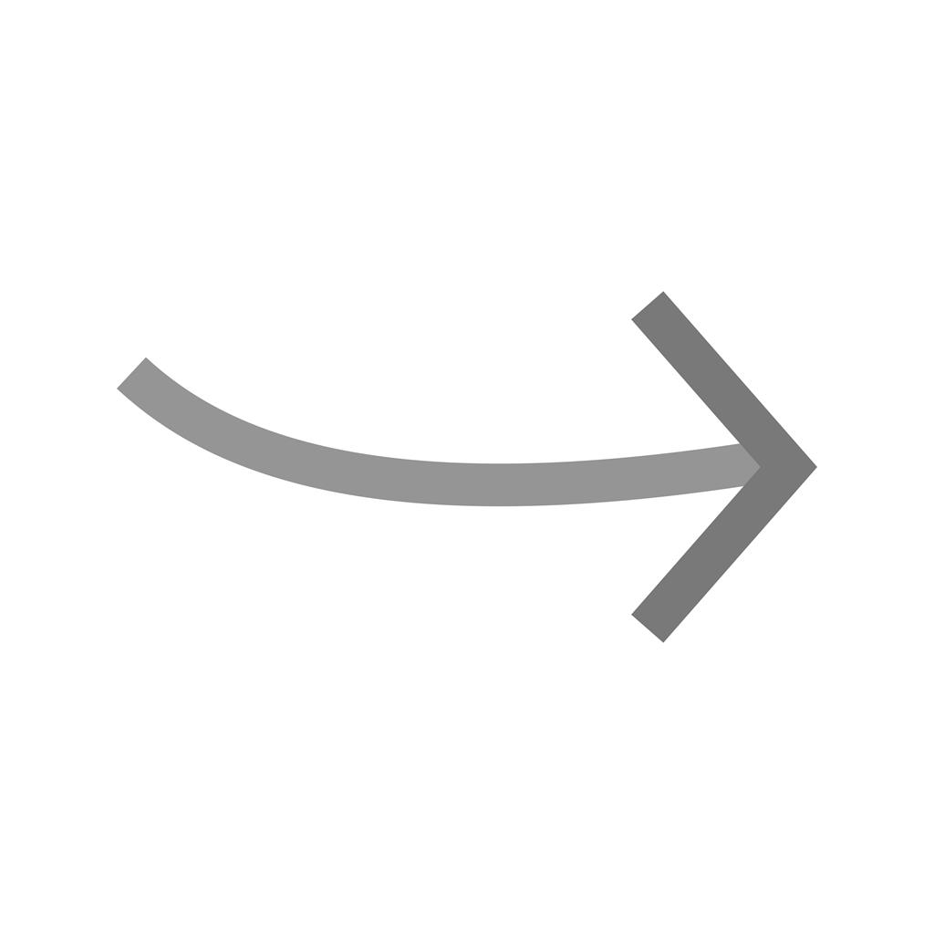 Arrow Pointing Right Greyscale Icon