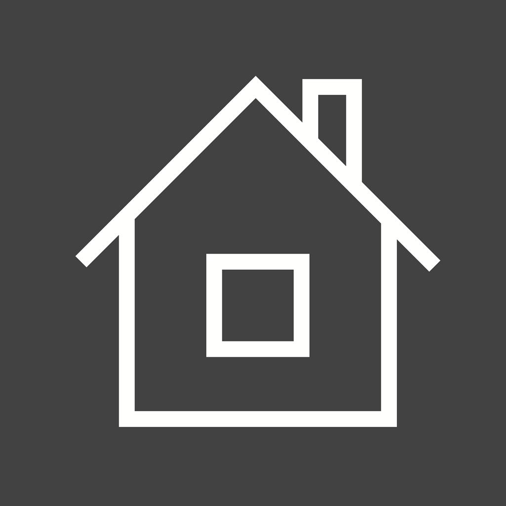 Home Line Inverted Icon