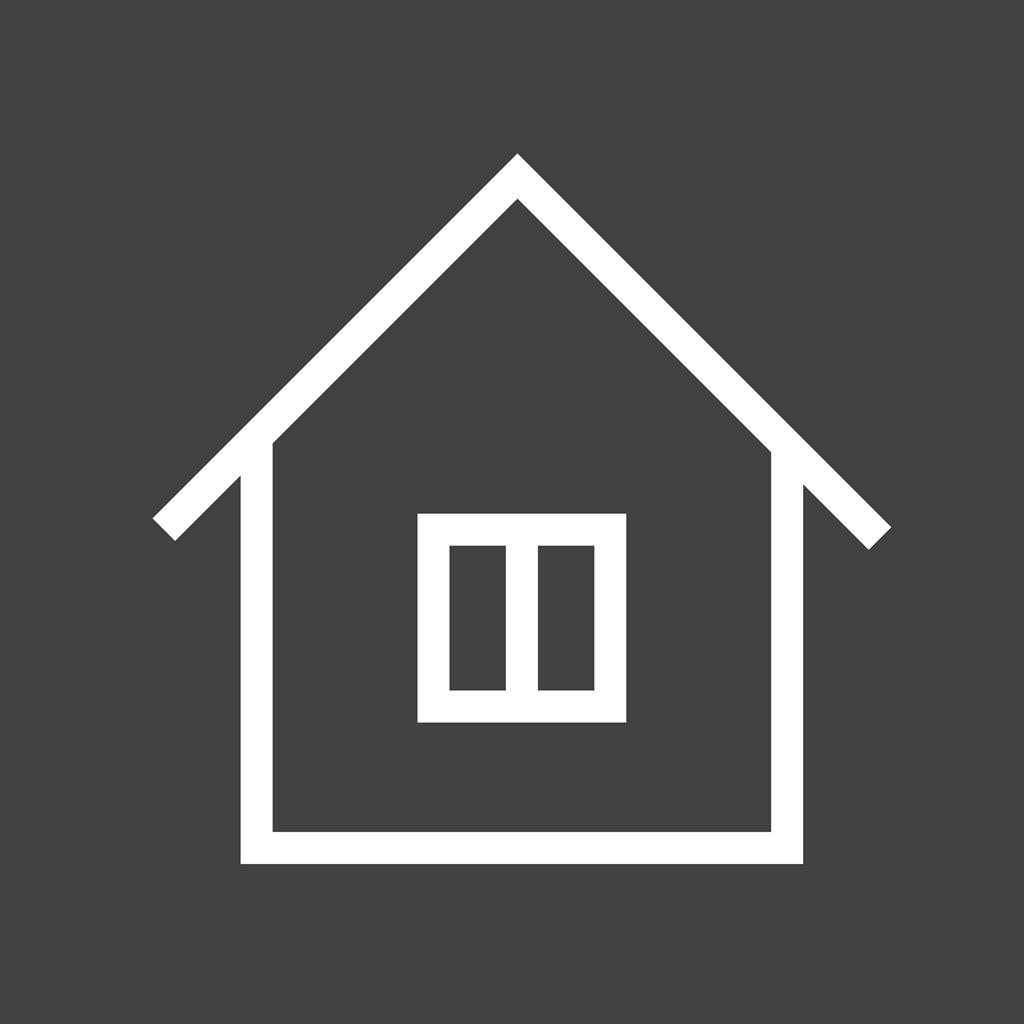 Home II Line Inverted Icon