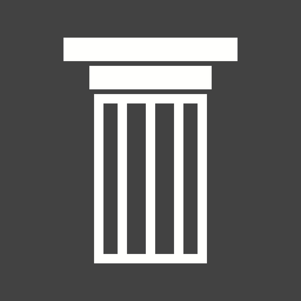 Column Glyph Inverted Icon