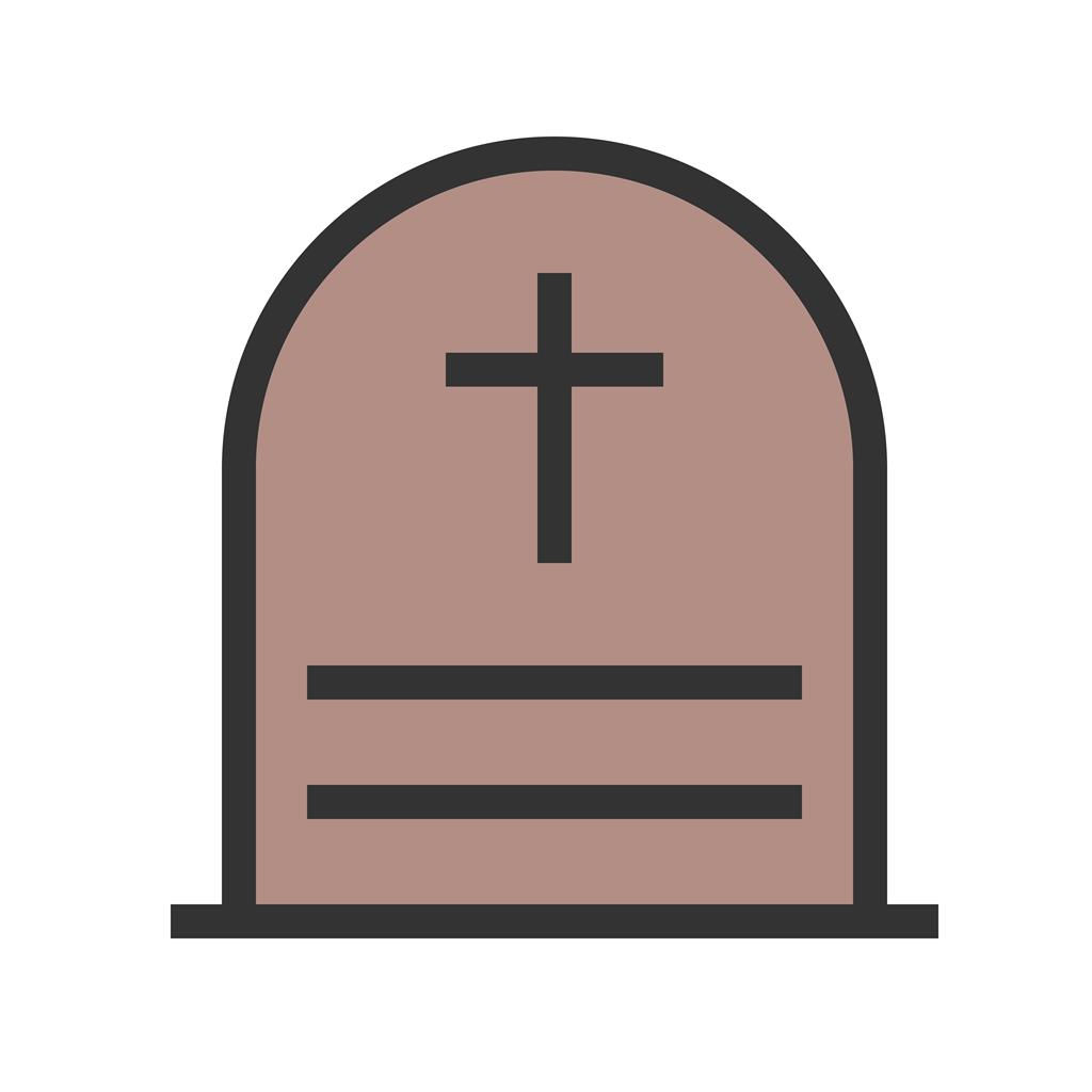 Cemetry Line Filled Icon