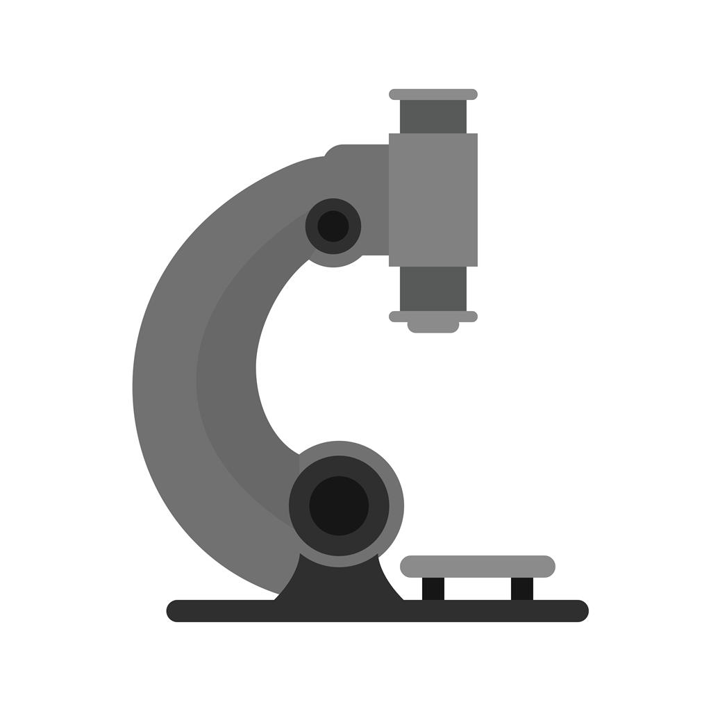 Microscope Greyscale Icon - IconBunny