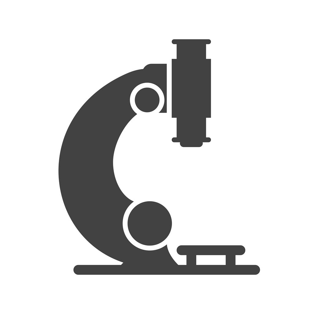 Microscope Glyph Icon - IconBunny
