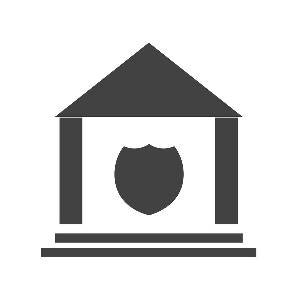 Police Station Glyph Icon