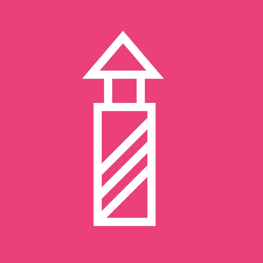 Lighthouse Line Multicolor B/G Icon