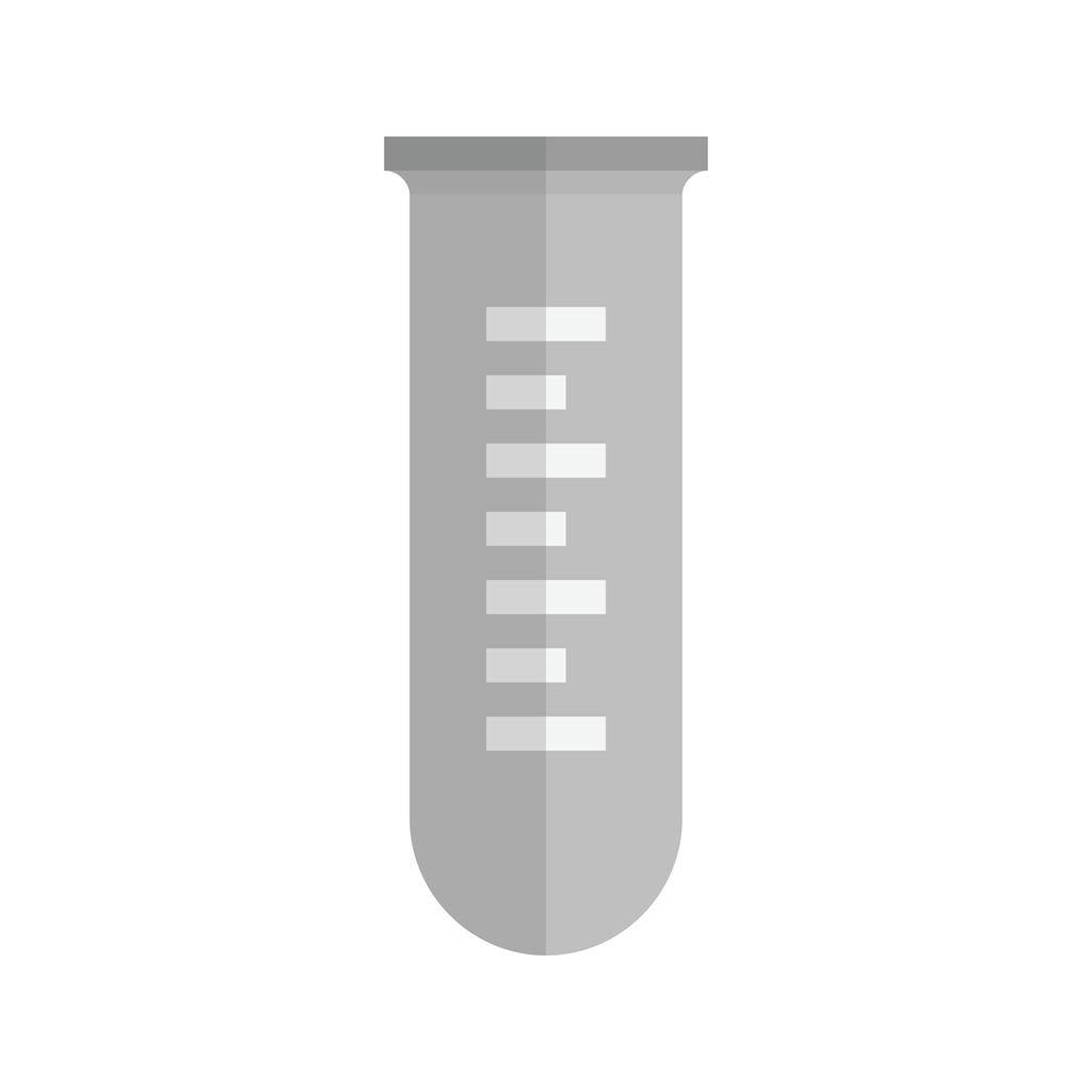 Test Tube Greyscale Icon - IconBunny