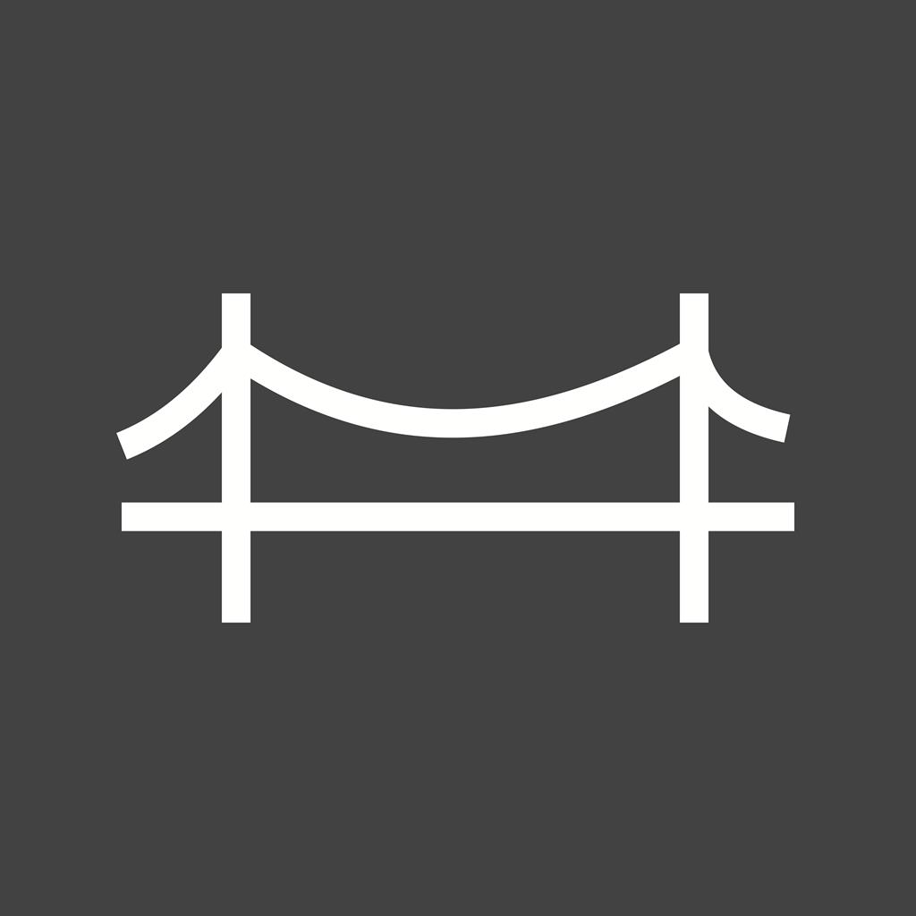 Bridge Line Inverted Icon