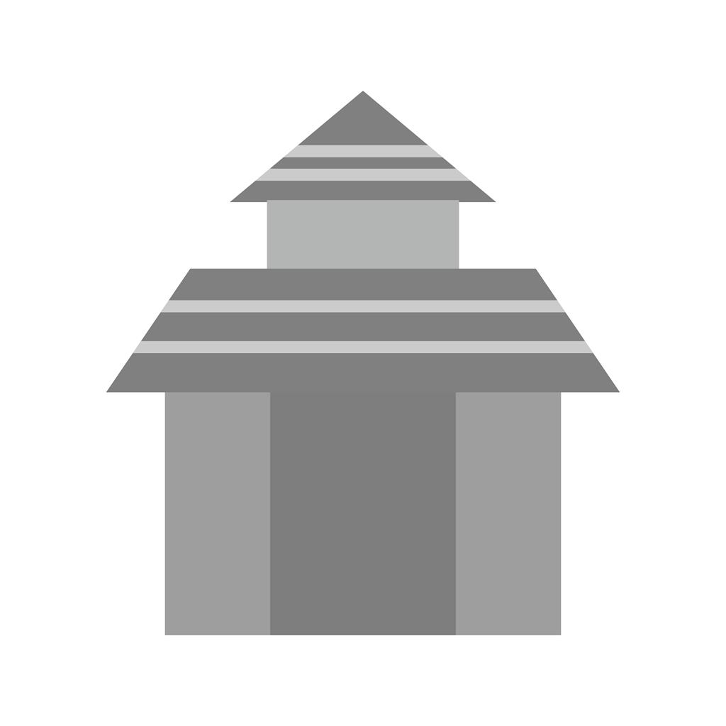 Chinese Temple Greyscale Icon