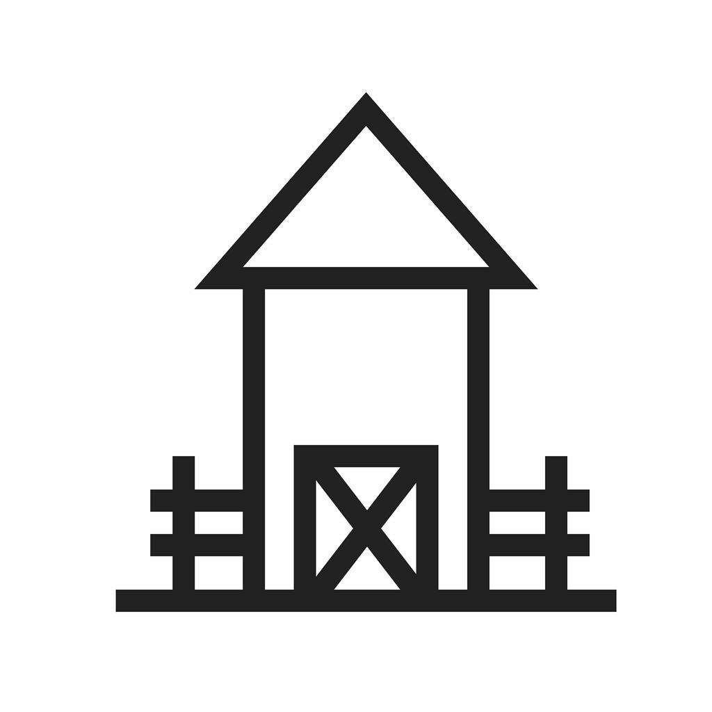 Farmhouse Line Icon