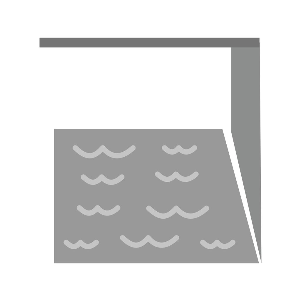 Swimming Pool Greyscale Icon