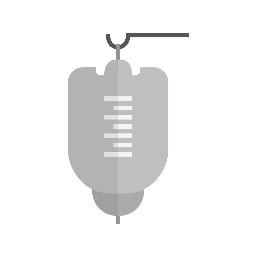 Medical Drip Greyscale Icon - IconBunny