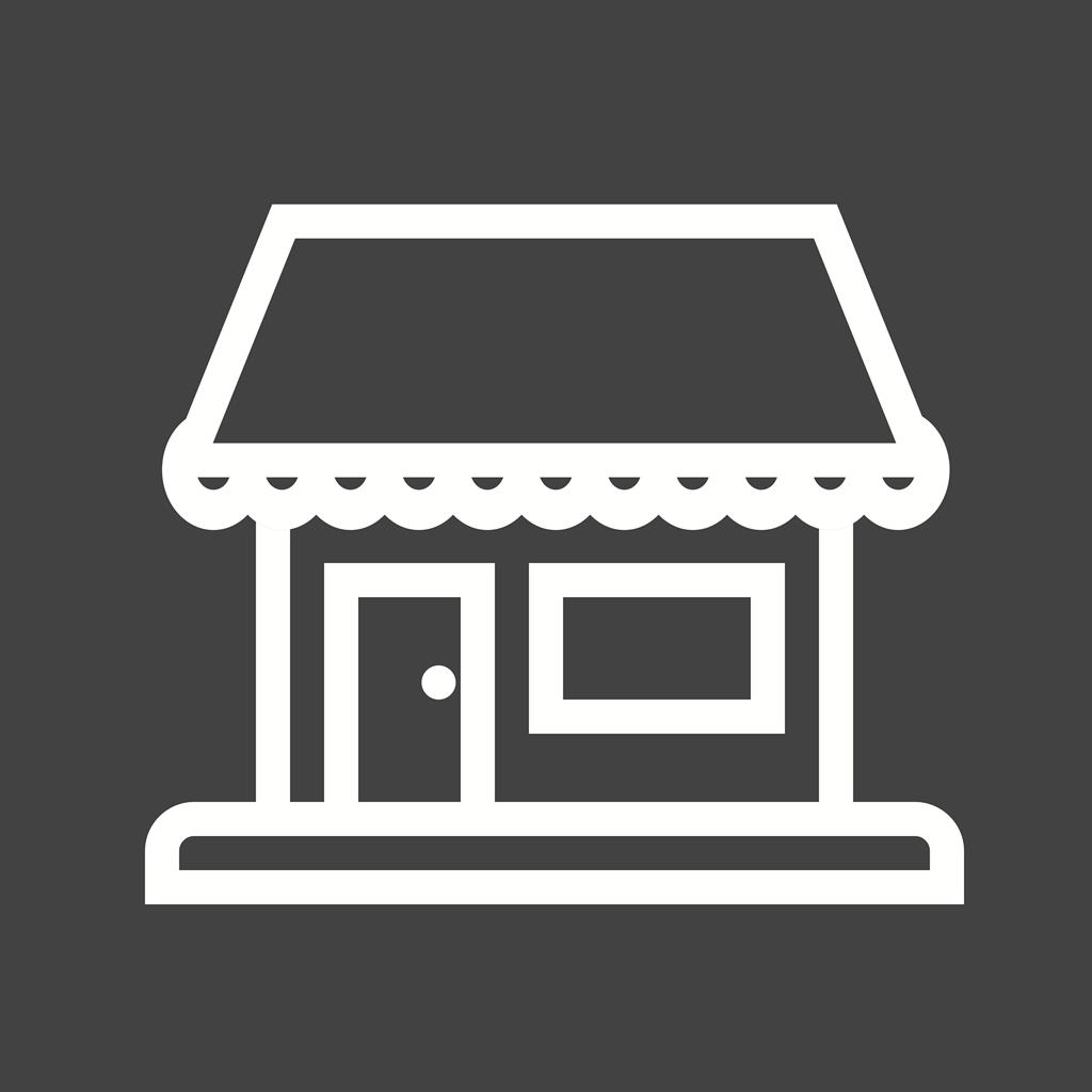 Shop Line Inverted Icon