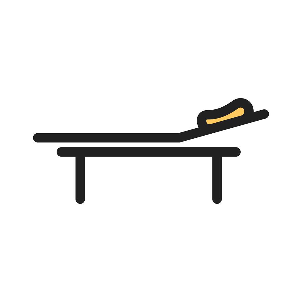 Hospital bed Line Filled Icon - IconBunny