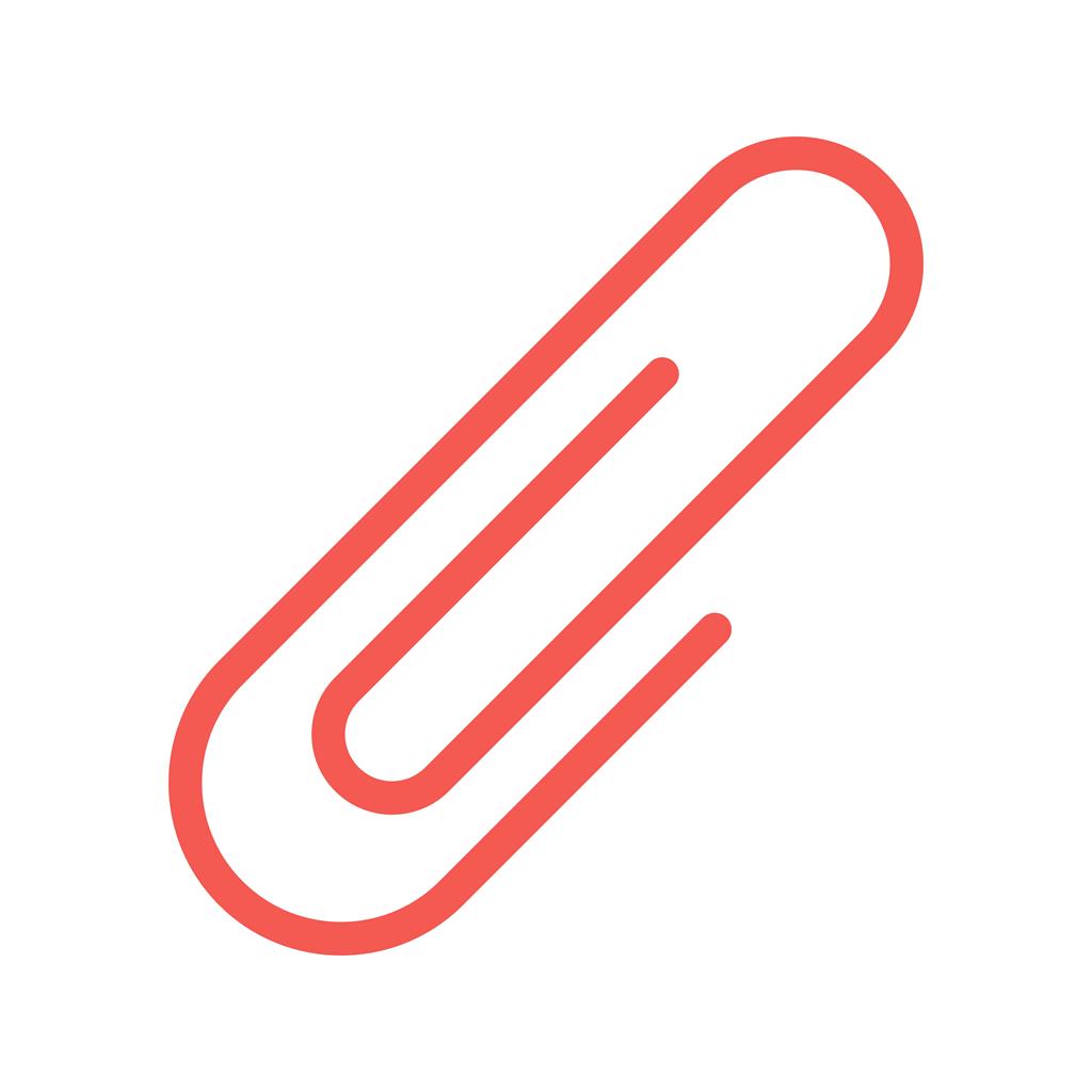 Paper Clip Line Filled Icon