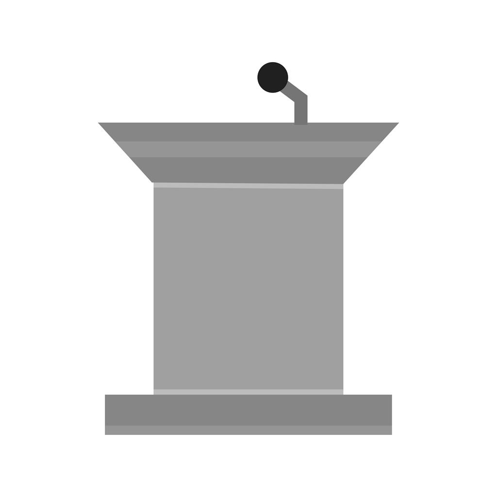 Podium Greyscale Icon